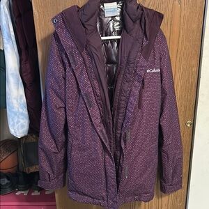 Columbia Purple Polka Dot Jacket